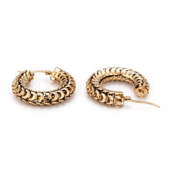 Серьги-кольца из нержавеющей стали 304&nbsp;EJEW-O096-06A-G