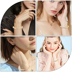 16 шт. латунные застежки с микропаве из прозрачного кубического циркония&nbsp;KK-FH0006-61