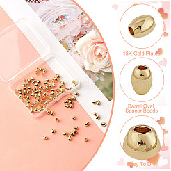 100 шт. латунные бусины с покрытием стойки&nbsp;KK-GO0001-72