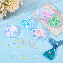 9 шт. 9 цвета рыбий хвост блестки для животных аксессуары для украшения ногтей&nbsp;MRMJ-OC0003-99