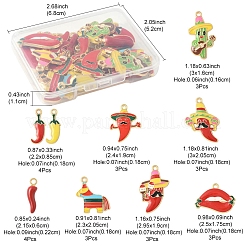 30шт 9 стиля подвески из сплава с эмалью&nbsp;FIND-FS0004-26