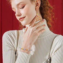 300шт 6 цвета прозрачные акриловые бусины&nbsp;MACR-TA0002-47