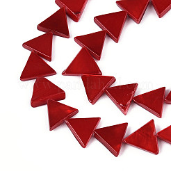 Нити бусин из натуральных пресноводных раковин SHEL-T020-15