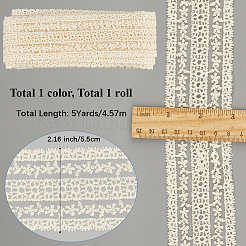 Плоская хлопковая кружевная лента длиной 5 ярд.&nbsp;OCOR-GF0004-71D-01