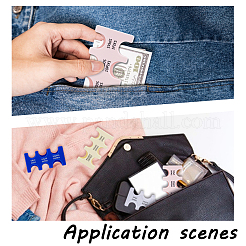 4 шт. 4 цвета АБС-пластик японский держатель для монет иен жесткий чехол-органайзер&nbsp;AJEW-HY0002-33A