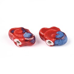 Фарфоровые бусины ручной работы&nbsp;PORC-T133-30B