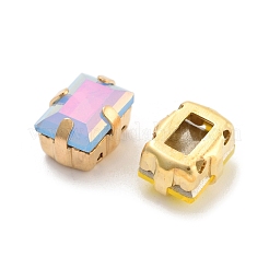 Прямоугольник опал пришить стразами&nbsp;RGLA-G024-05B-G