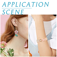 48 шт. 6-цветная прозрачная пластиковая рамка для бусин&nbsp;KY-TA0001-26