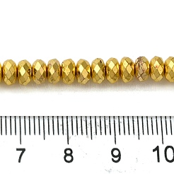 Гальванизировать немагнитных синтетический гематит бисер пряди&nbsp;G-L485-06D-G