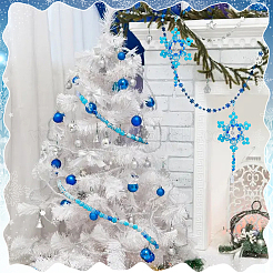 450 шт. 15 вида стеклянных бусин с эффектом кракле&nbsp;DGLA-PH0002-09-WH