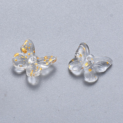 Прозрачные брызги окрашенные стеклянные подвески&nbsp;X-GLAA-T016-22D