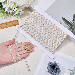 10 ярд металлизированной пряжи цветочная кружевная лента&nbsp;OCOR-GF0005-45A