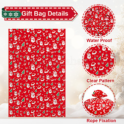 Рождественские 3шт прямоугольные пластиковые подарочные пакеты для хранения&nbsp;ABAG-WH20010-08B