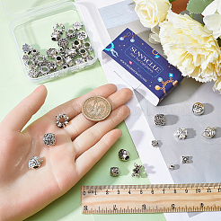 60шт 10 стиля европейские бусины из сплава в тибетском стиле&nbsp;FIND-SC0008-88