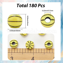 6 набор непрозрачных акриловых бусин&nbsp;OACR-SC0002-28