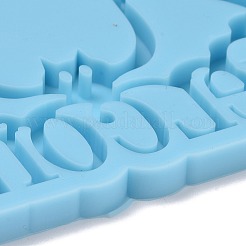 Летучая мышь со словом добро пожаловать кулон силиконовые Молды&nbsp;DIY-F109-05