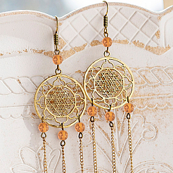 600 шт. акриловые бусины с имитацией дерева&nbsp;SACR-DC0001-10