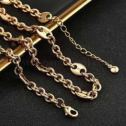 Овальные латунные цепочки для женщин&nbsp;NJEW-F329-01G