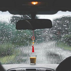 Подвеска на машину из граненого стекла&nbsp;HJEW-PH01580