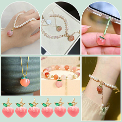 6шт латунные подвески из кубического циркония с микро-паве&nbsp;KK-PH0012-73