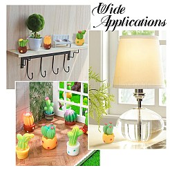 45 шт. 9 стиля украшения для показа бонсай из смолы кактуса&nbsp;AJEW-CJ0001-75