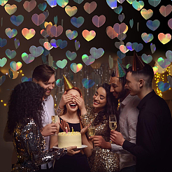 Переливающаяся бумажная гирлянда с блестками&nbsp;HJEW-WH20003-10A