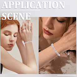 1400 шт. 3 вида акриловых бусин с горизонтальными отверстиями&nbsp;MACR-PA0001-32