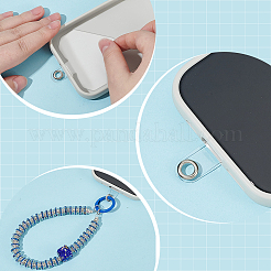 Сплав стеклянный горный хрусталь мобильная цепочка&nbsp;AJEW-AR0002-76