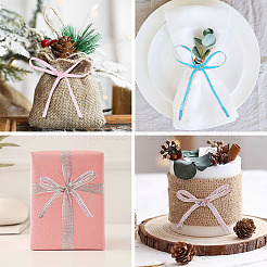 5шт. 5-х цветная блестящая джутовая лента&nbsp;OCOR-TA0002-53