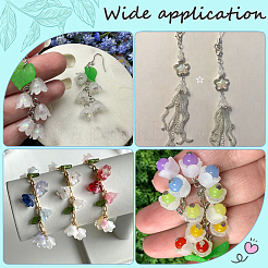 200 шт. стеклянные колпачки для изготовления колокольчиков&nbsp;GLAA-SP0001-03B