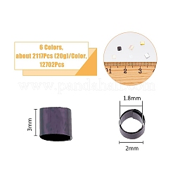 12702 шт. 6-х цветные пластиковые трубчатые бусины на тему Хэллоуина&nbsp;FIND-DC0006-28A