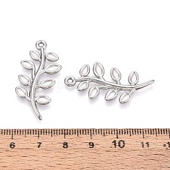 Подвески в форме листьев из нержавеющей стали 304&nbsp;STAS-T067-31P