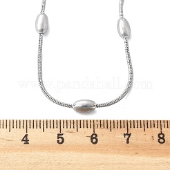 Не тускнеющие ожерелья из нержавеющей стали 304 в виде змеи&nbsp;NJEW-G313-15P