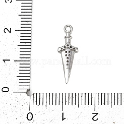 Латунные микропаве прозрачные подвески с фианитом&nbsp;KK-L238-14P