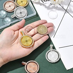 Наборы для изготовления подвесок из сплава со стразами «сделай сам»&nbsp;DIY-YW0009-87