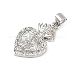 Латунные микро проложить кубического циркония подвески&nbsp;KK-P323-11U-P01