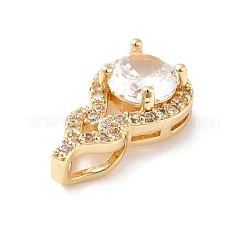 Покрытие стойки латунь микропаве прозрачные подвески из кубического циркония&nbsp;ZIRC-F128-02G