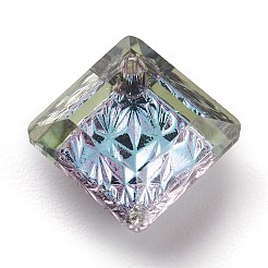 Подвески из тисненого стекла со стразами&nbsp;GLAA-J101-03A-001VL