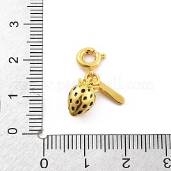 Латунная эмалевая подвеска с фруктами&nbsp;LS-HJEW-P020-01B-G