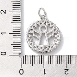 Покрытие стойки латунь микропаве прозрачные подвески из кубического циркония&nbsp;KK-Z039-12P