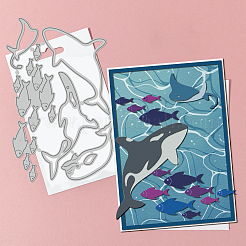 Углеродистая сталь разрезает трафареты DIY-WH0309-1903