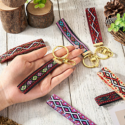 7шт. Винтажный брелок из полиэфирной ленты&nbsp;KEYC-TAC00047