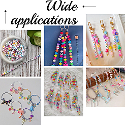 960шт 8 цвета непрозрачные акриловые бусины&nbsp;OACR-SC0002-59