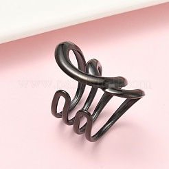 Открытые кольца манжеты из нержавеющей стали 304&nbsp;RJEW-D338-02C-EB