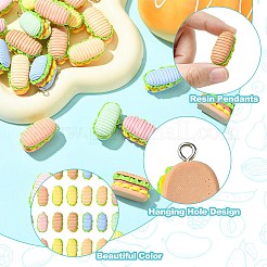 40шт 8 цвета подвески из смолы&nbsp;RESI-CJ0004-50