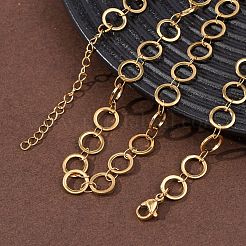 Цепочки из нержавеющей стали 304 с кольцами и звеньями толщиной 8 мм&nbsp;NJEW-P343-01B-G