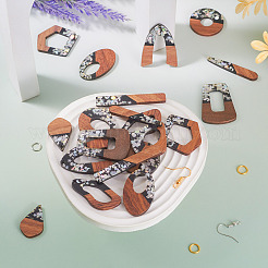 Набор для изготовления двухцветных серег с подвесками своими руками&nbsp;DIY-TA0009-01B