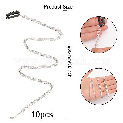 10 шт. заколки-кнопки для волос со стразами&nbsp;OHAR-CA0001-06-1