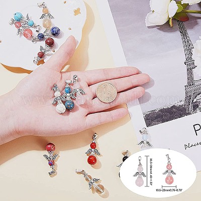 Натуральные / синтетические подвески из смешанного камня G-PH0019-05-1