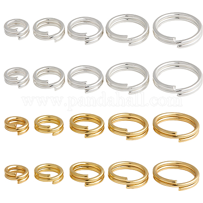 100 шт. латунные разрезные кольца&nbsp;FIND-HY0005-04A-1
